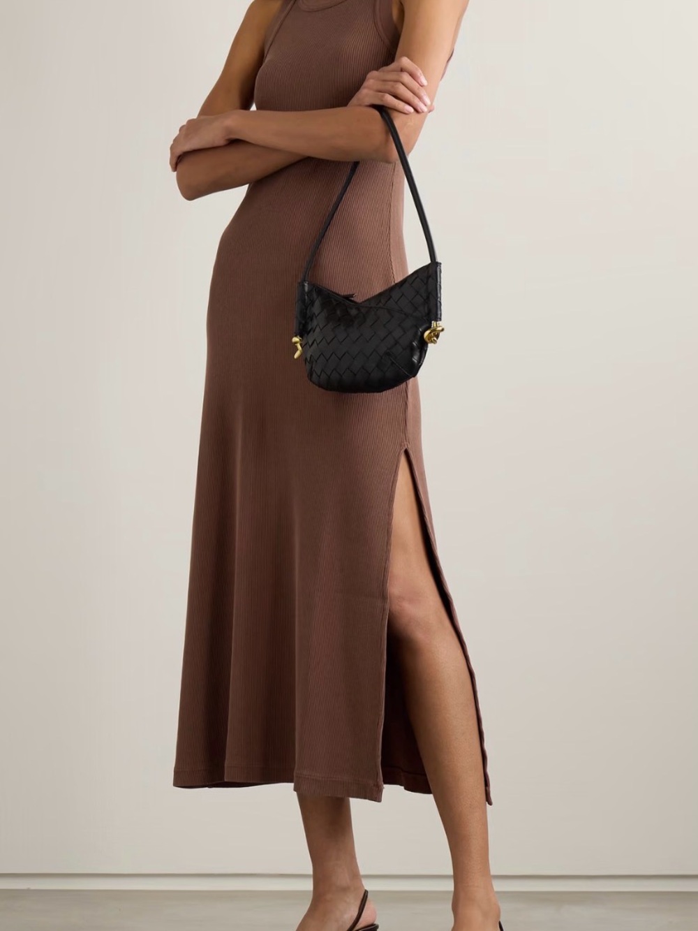 BNWT Citizens Of Humanity Chocolate Brown Sleeveless Maxi Dress